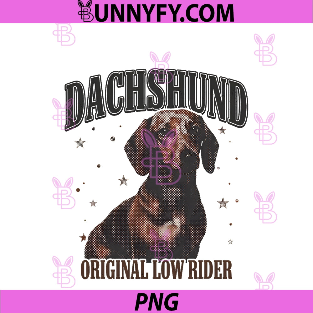 Dachshund Bootleg PNG, Vintage 90s Wiener Dog Lover Owner PNG