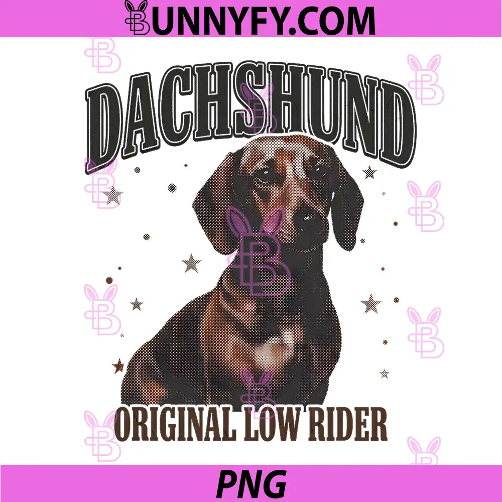 Dachshund Bootleg Vintage 90s PNG, Wiener Dog Lover Owner PNG