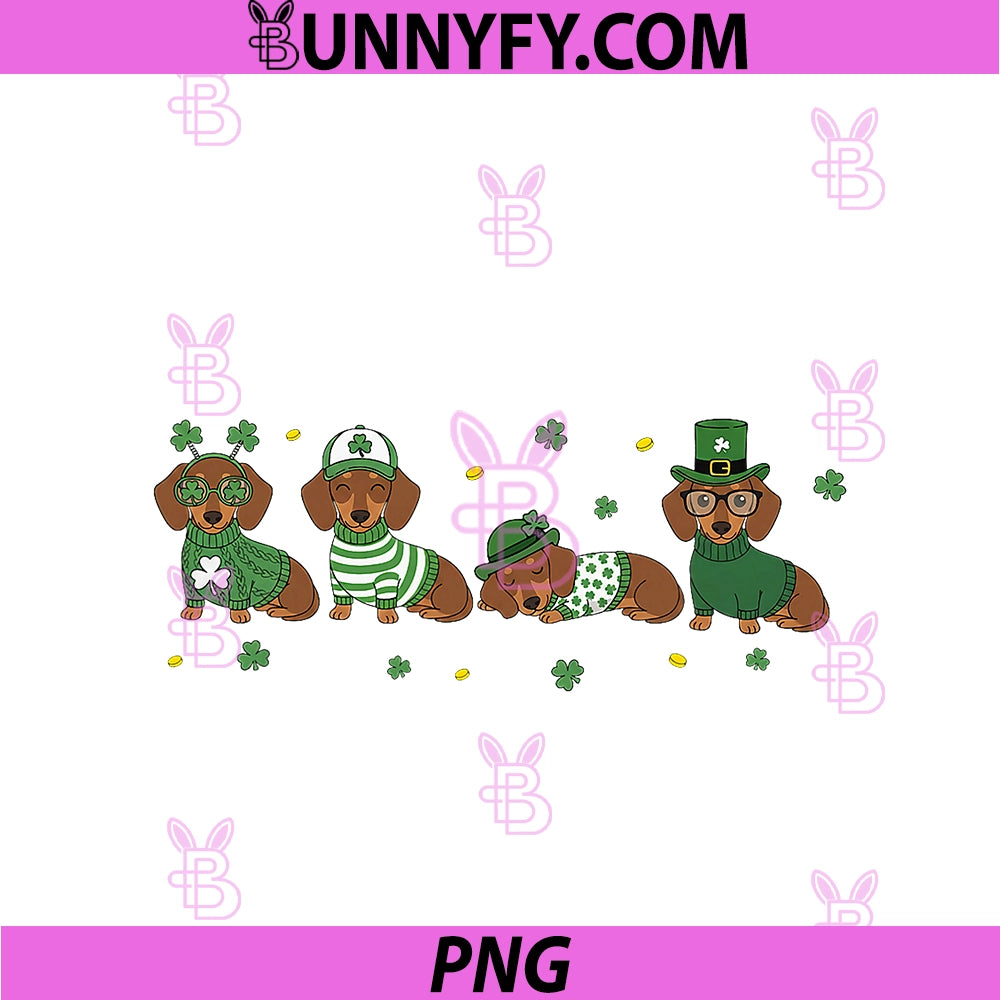 Dachshund St Patricks Day PNG, Wiener Dog Lover PNG