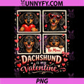 Dachshund is My Valentine PNG, Cute Dog Lover PNG