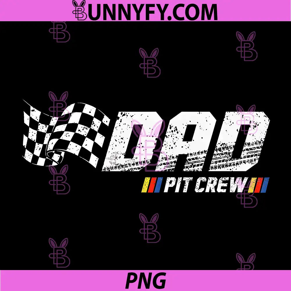 Dad Pit Crew PNG, Race Car Birthday Family Racing PNG