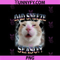 Dad Sneeze Season PNG, Allergic Silly Meme Cat PNG