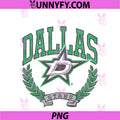 Dallas Stars Vintage Victory White PNG, Officially Licensed PNG