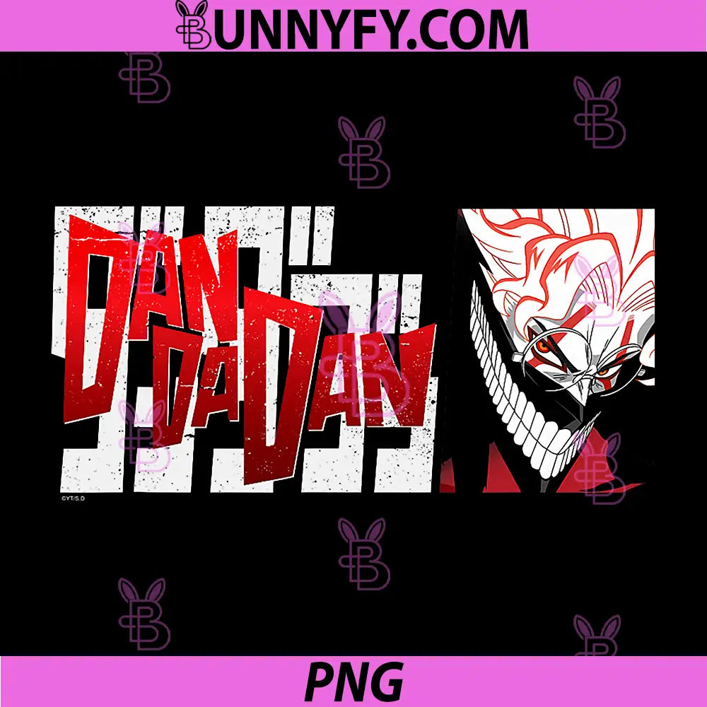 Dan Da Dan Okarun PNG, Transformation with Logo Anime PNG
