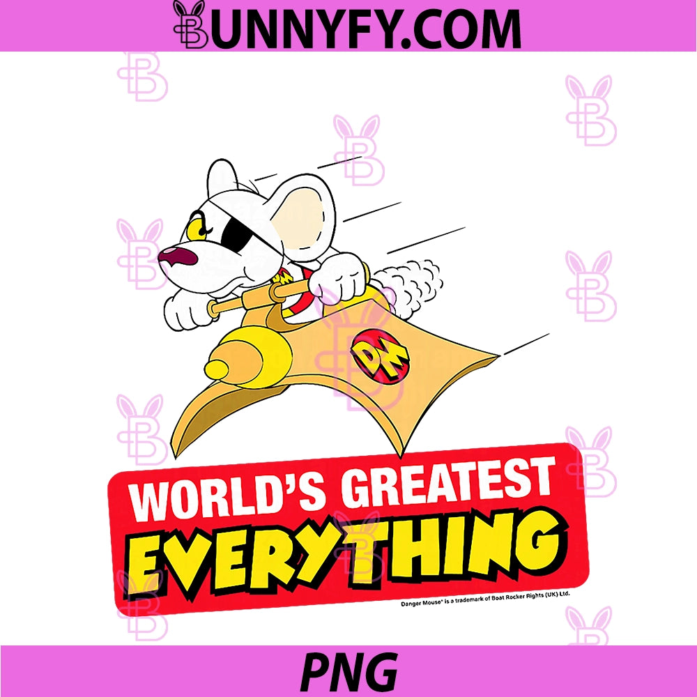 Danger Mouse PNG, World's Greatest Everything Retro PNG