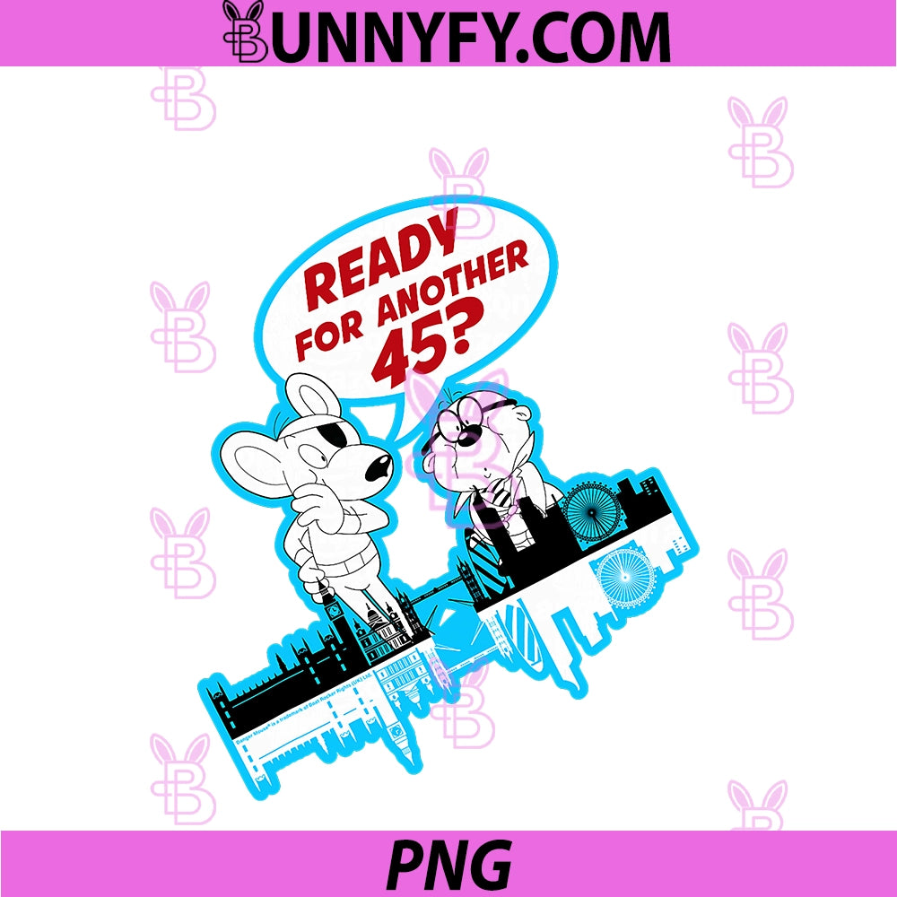 Danger Mouse & Penfold 45th PNG, Anniversary Retro PNG