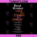 David Gilmour Luck and Strange In Concert PNG, Orange Moon PNG