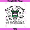 Dead Inside But Hot Chocolate Svg, Mom Life Skull Svg, Christmas Skull Svg