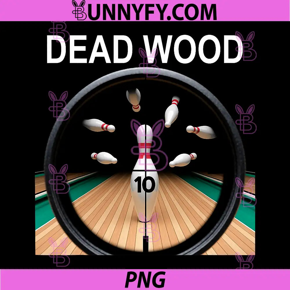 Dead Wood PNG, White Lettering PNG
