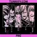 Death Note 5 PNG, Panel Faces PNG