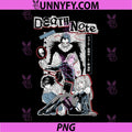 Death Note PNG, Character Collage with Kanji Anime PNG