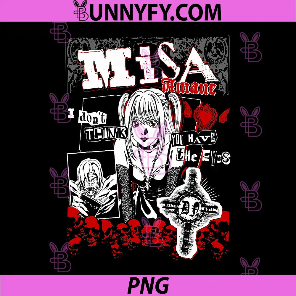 Death Note Misa Amane PNG, Punk Zine Collage Anime PNG