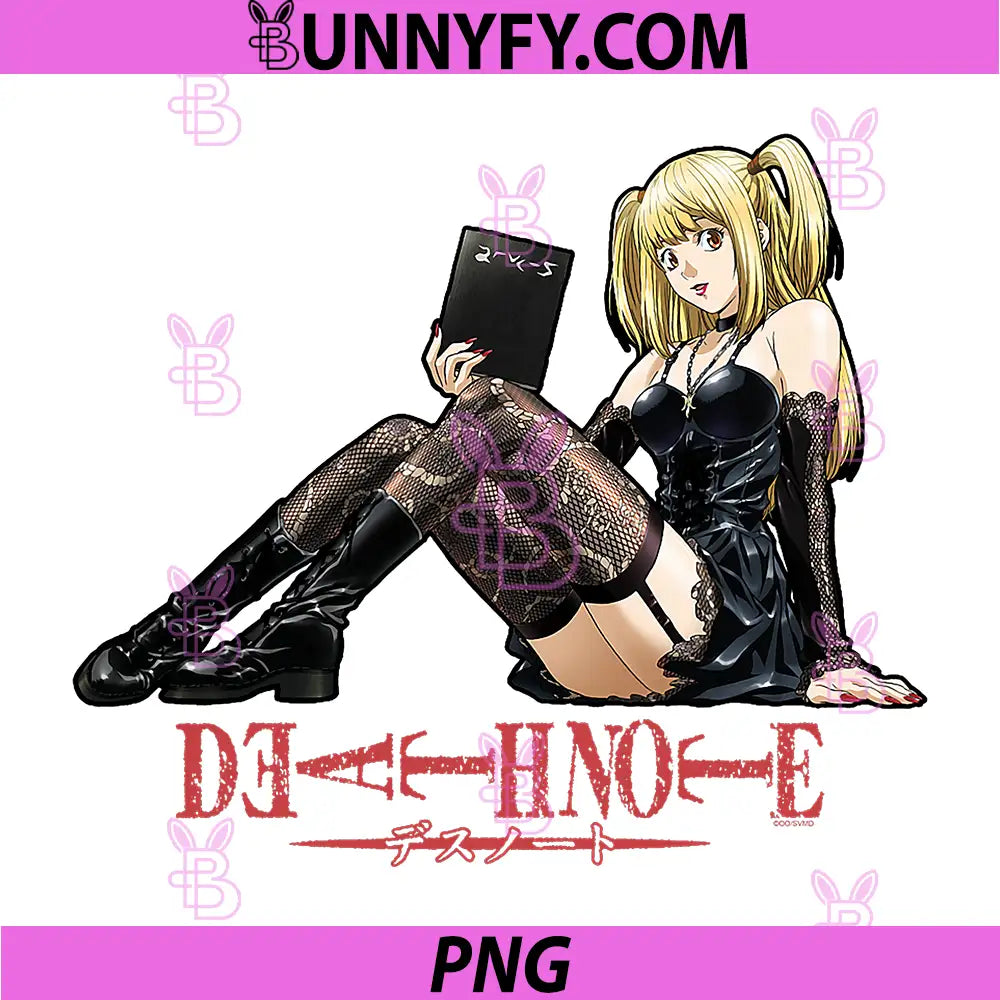 Death Note PNG, Misa Amane on Show Logo Anime PNG