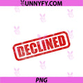 Declined PNG, Stamp PNG