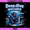 Deep Dive Specialist PNG, Plumber Pipe Pun Graphic PNG