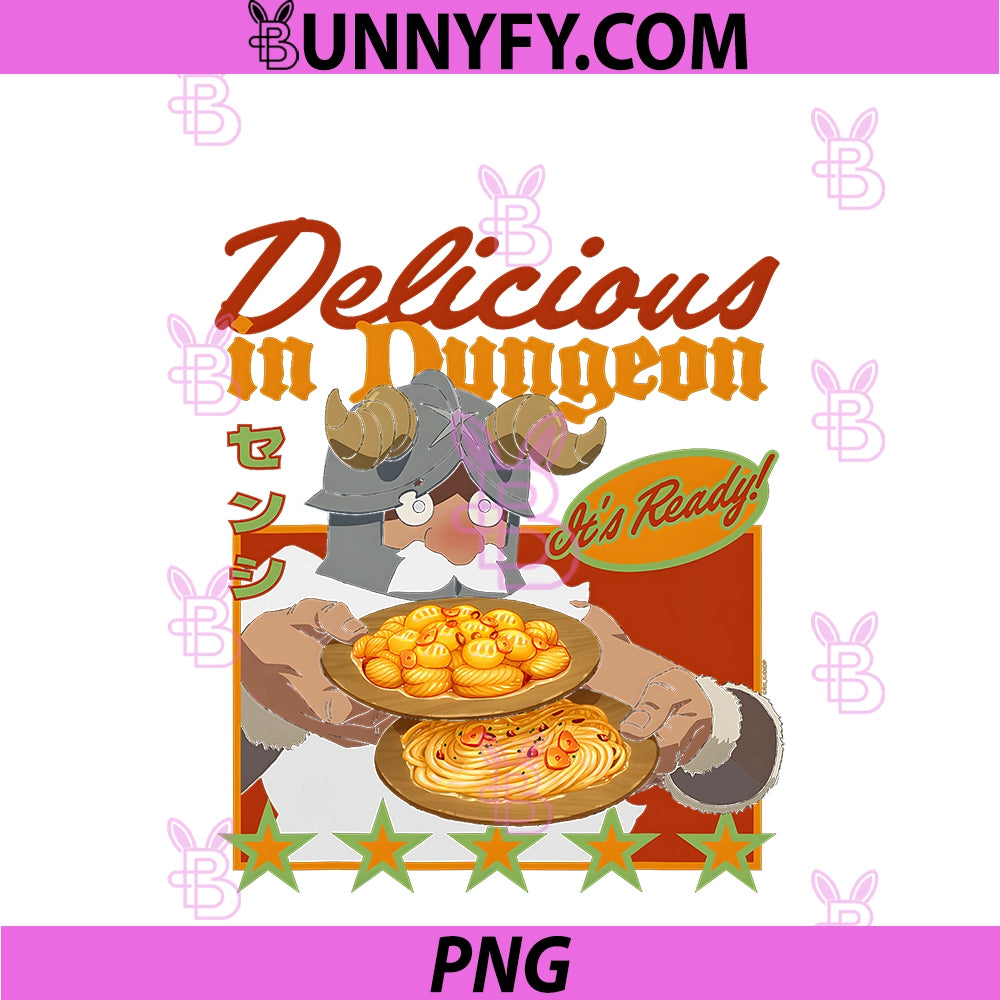 Delicious In Dungeon PNG, Senshi It's Ready Portrait Kanji Anime PNG