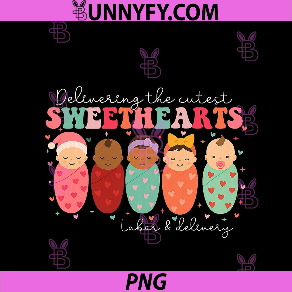 Delivering The Cutest PNG, Sweethearts Labor & Delivery Valentine PNG