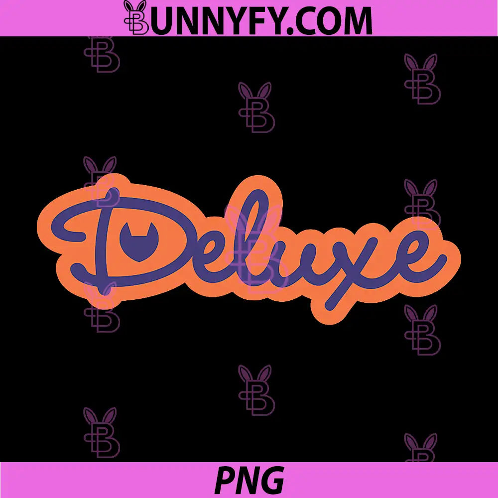 Deluxe Retro Script Logo PNG, Vintage Aesthetic Wordmark Design PNG