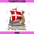 Denmark Viking PNG, Longship Danish Pride Nordic Heritage Design PNG