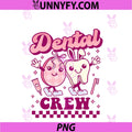 Dental Crew Easter PNG, Groovy Hygienist Dentist Bunny Tooth RDH PNG