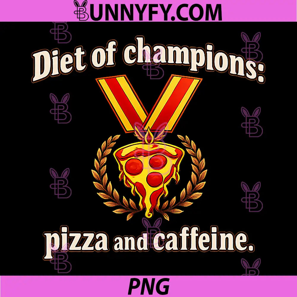 Diet of Champions Pizza and Caffeine PNG, Programmer Humor PNG