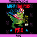 Dinosaur 4th of July PNG, Amerisaurus T Rex PNG