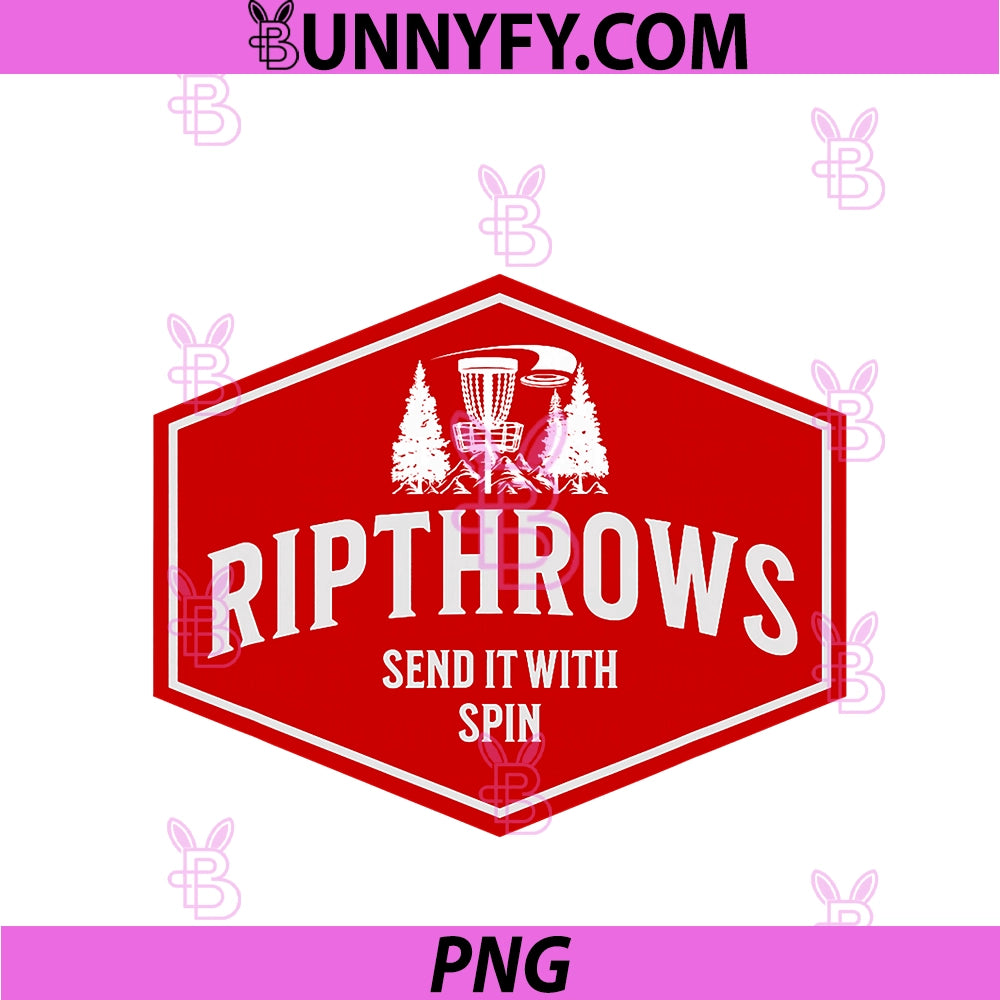 Disc Golf Player PNG, Design Send It With Spins PNG