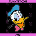 Disney Donald Duck PNG, Big Face Retro Character Trip Matching PNG