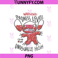 Disney Lilo & Stitch PNG, Warning Badness Level Unusually High PNG