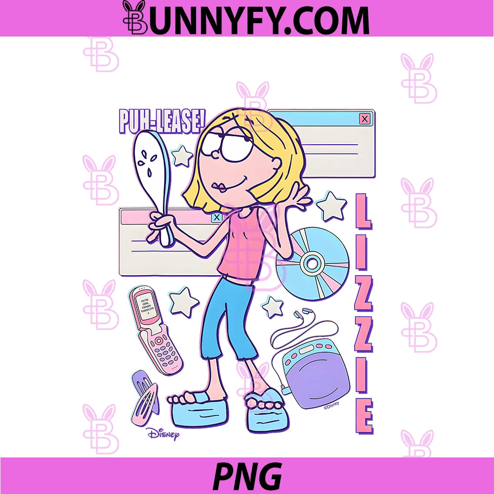 Disney Lizzie McGuire Animated Y2K PNG, Aesthetic Girl PNG