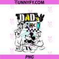 Disney Mickey And Friends Dad's Rock PNG, Father's Day PNG