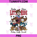 Disney Mickey And Friends Goofy Donald PNG, Let’s Ride Cowboy PNG
