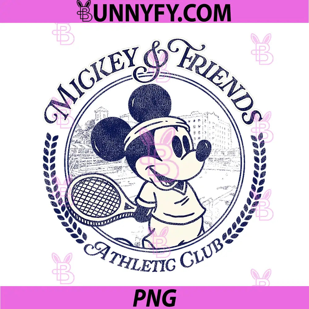 Disney Mickey and Friends PNG, Athletic Club Mickey Mouse Tennis PNG
