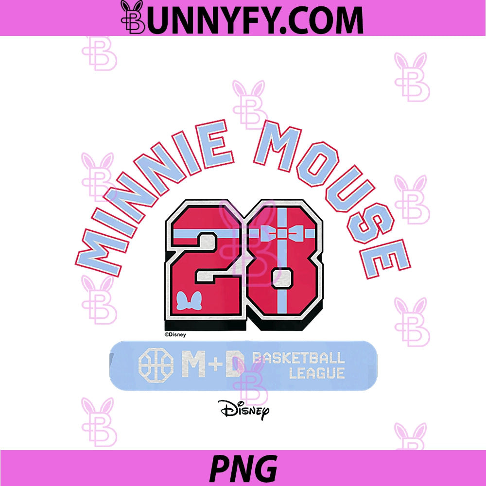 Disney Minnie Mouse 28 PNG, Basketball League Varsity PNG