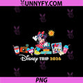 Disney Minnie Mouse Disney Trip 2026 Retro PNG, Vacation Matching PNG