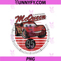 Disney Pixar Cars Lightning McQueen 95 PNG, Distressed Logo PNG