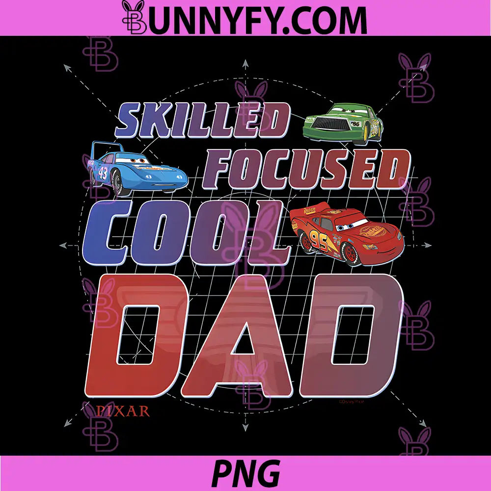 Disney Pixar Cars Lightning PNG, McQueen Cool Dad Fathers Day PNG