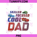 Disney Pixar Cars Lightning McQueen Cool Dad PNG, Father's Day PNG