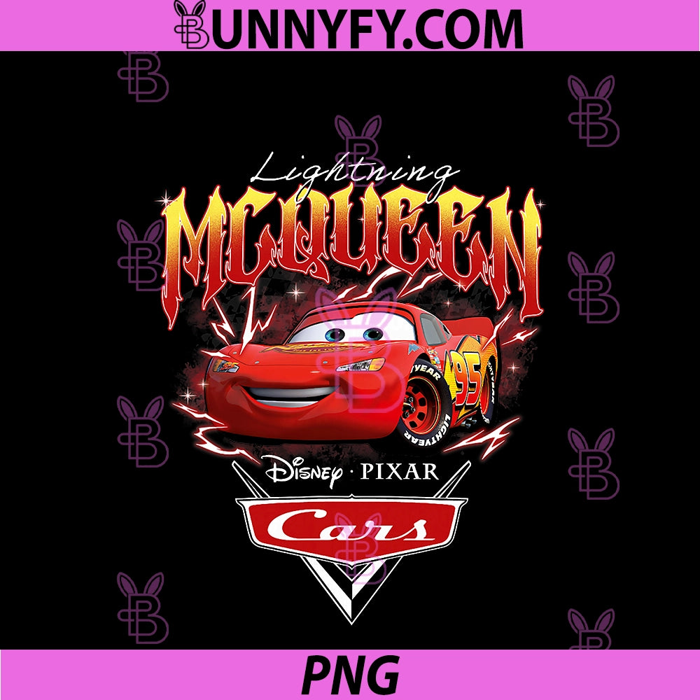 Disney Pixar Cars PNG, Lightning McQueen Cool Pose Portrait PNG