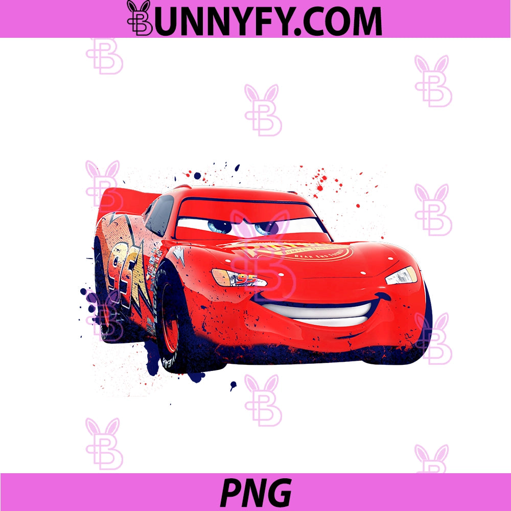 Disney Pixar Cars PNG, Lightning McQueen Paint Drift PNG