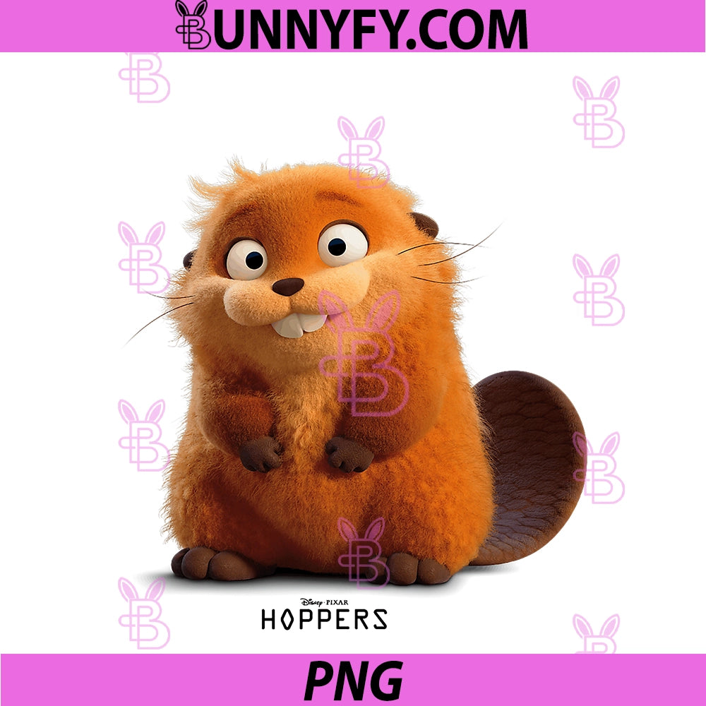 Disney Pixar Hoppers PNG, Mabel Beaver Smiling PNG