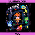 Disney Pixar Inside Out 2 PNG, Emotion Group PNG
