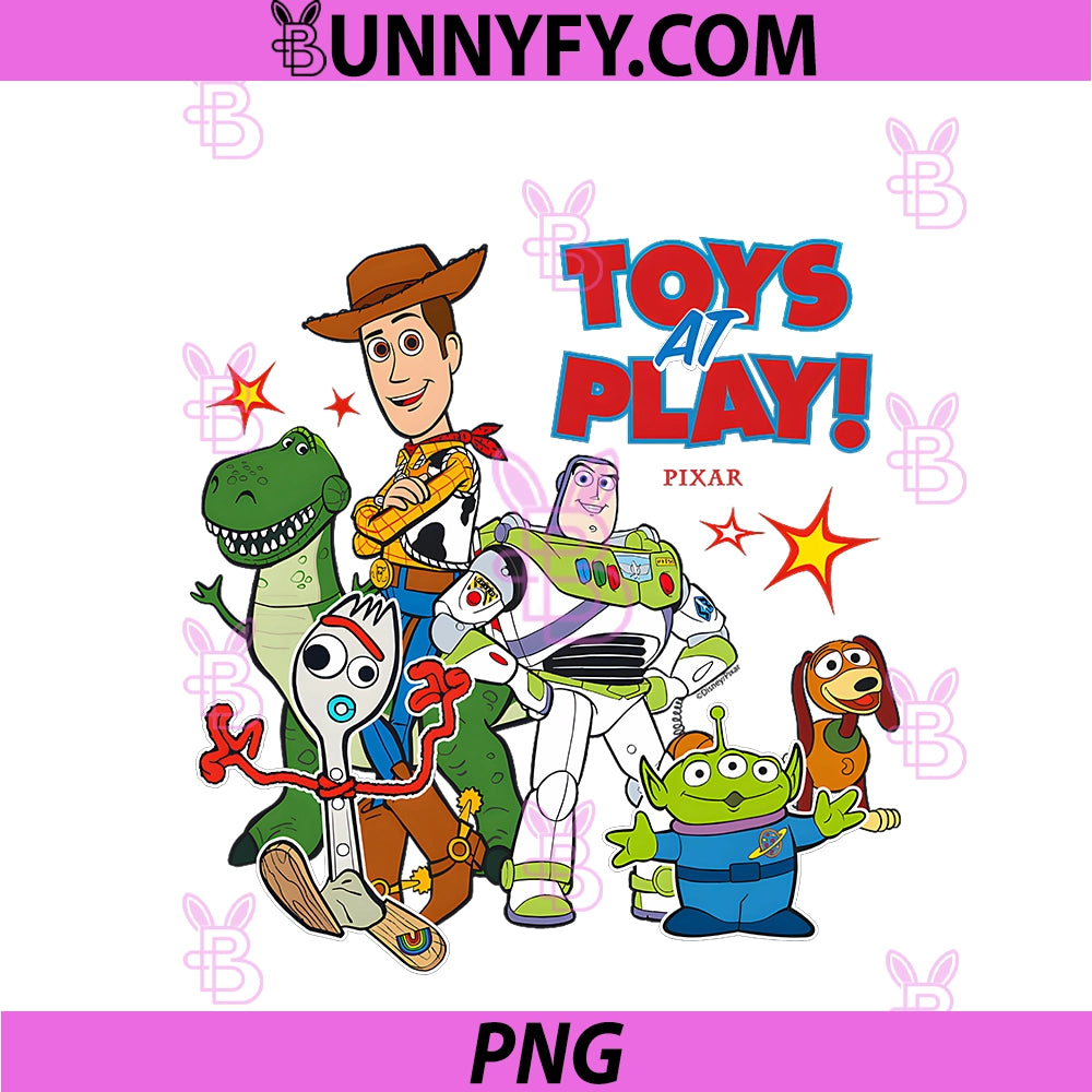 Disney Pixar PNG, Toy Story Toys at Play Group PNG