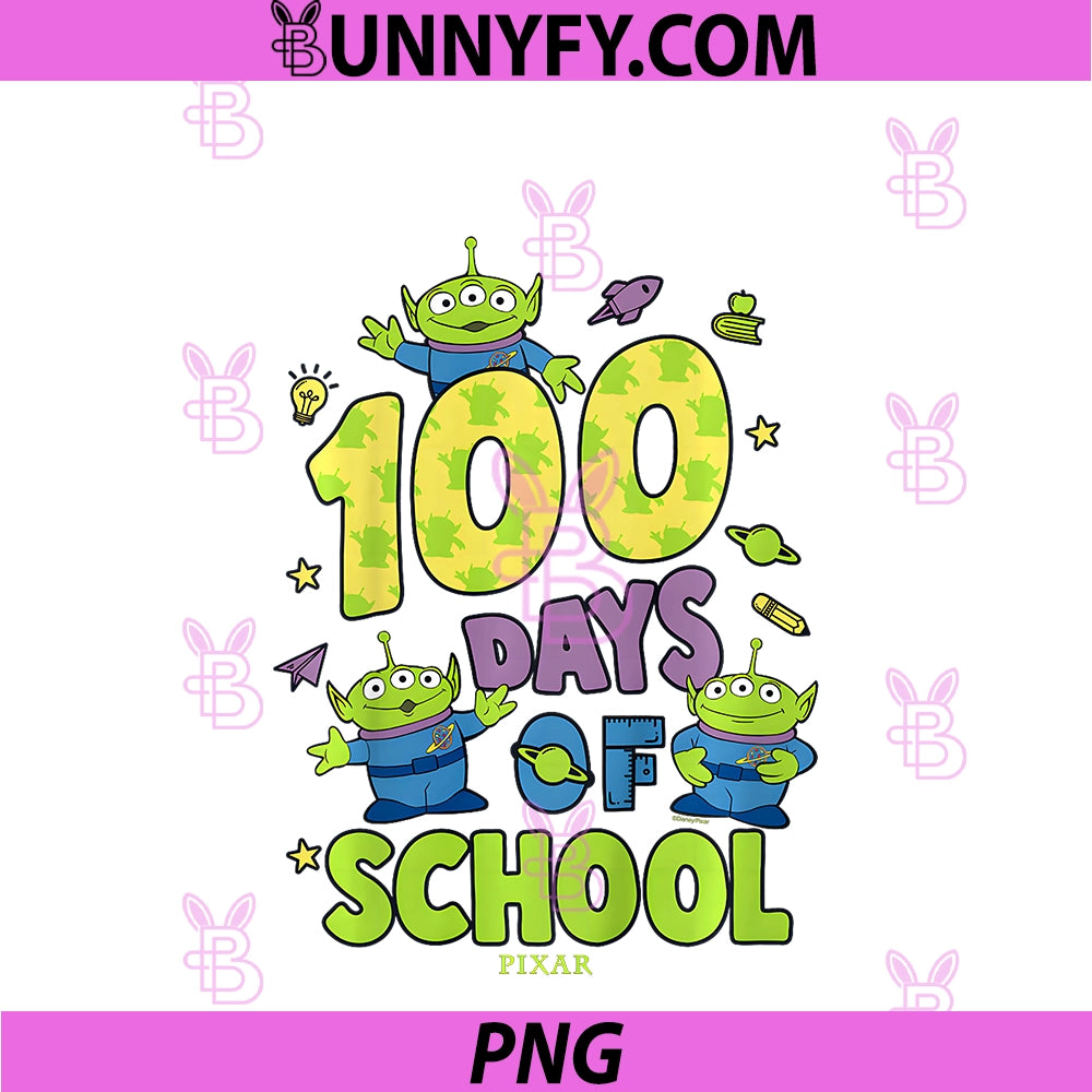 Disney Pixar Toy Story PNG, 100 Days Of School Retro PNG