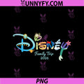 Disney Princess Letters Logo PNG, Family Trip Matching 2026 PNG