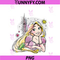 Disney Princesses Tangled PNG, Rapunzel & Pascal Water Color Art PNG