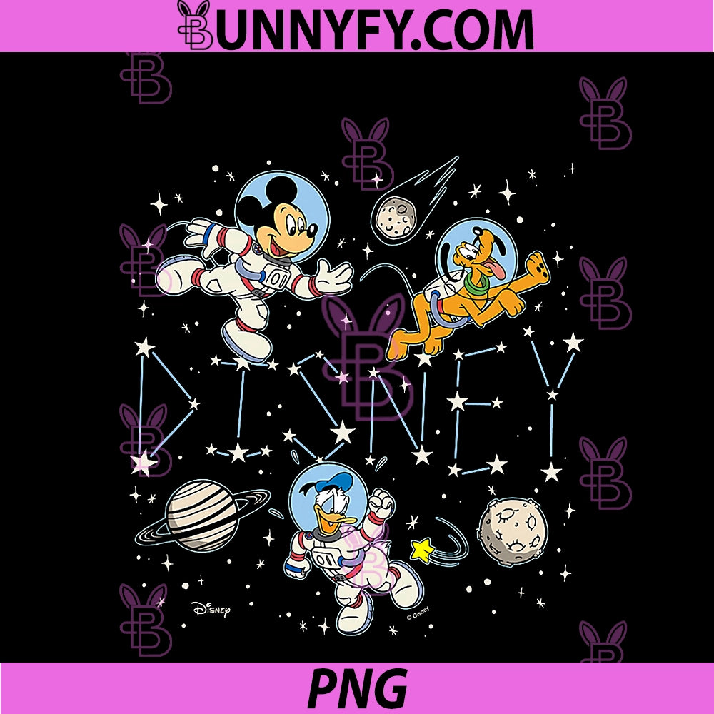 Disney Space Astronaut PNG, Mickey Donald And Pluto PNG