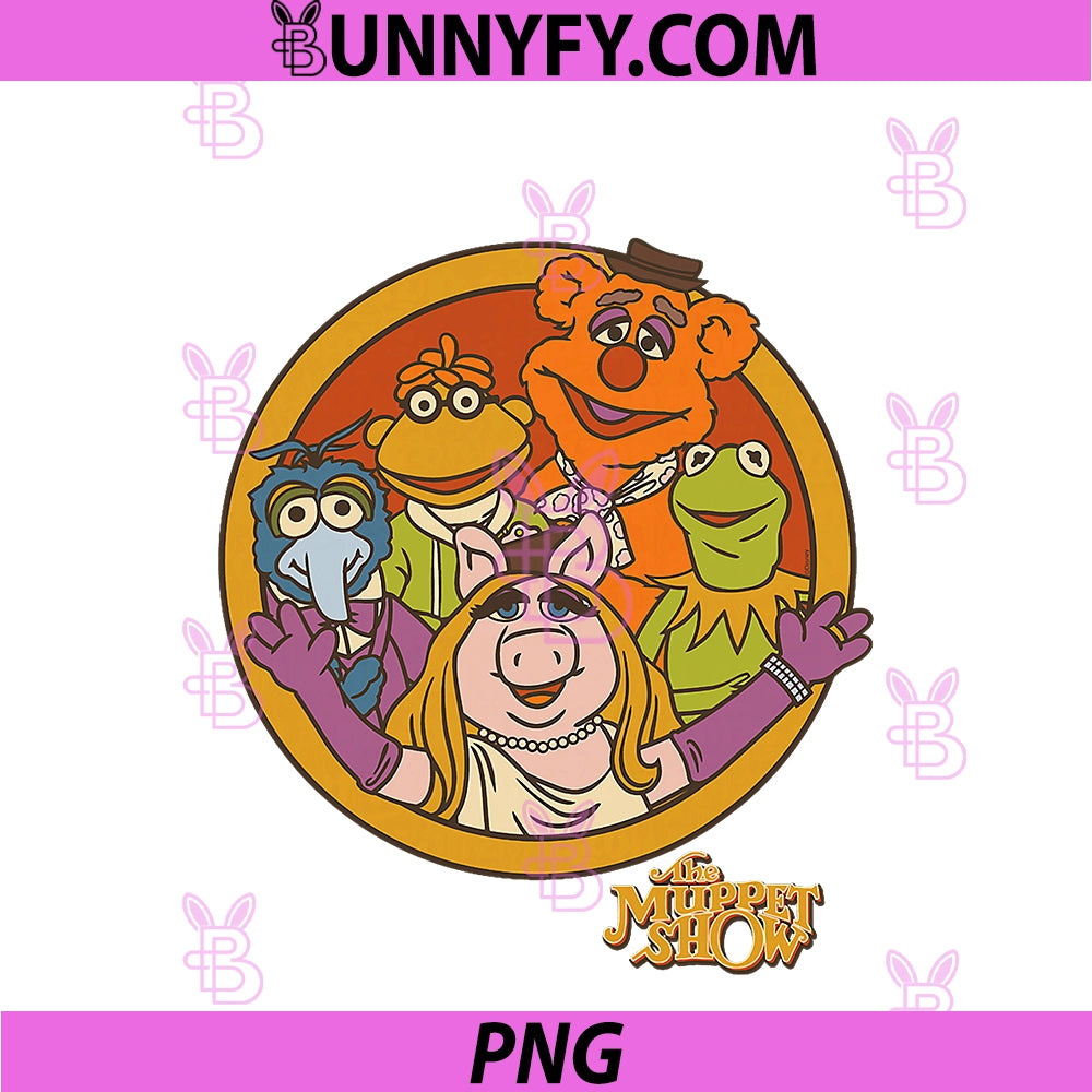 Disney The Muppet Show 50th Anniversary Retro PNG, Muppets & Logo PNG
