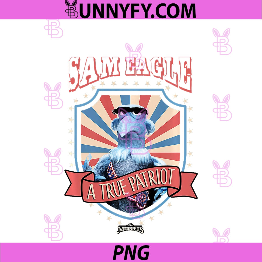 Disney The Muppets 4th Of July PNG, Sam Eagle Americana PNG