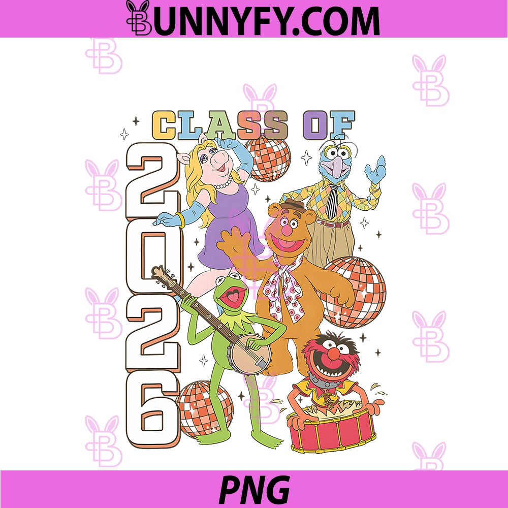 Disney The Muppets Graduation Class Of 2026 PNG, Kermit Gonzo PNG